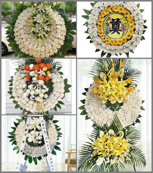 湖北随州市广水市城郊街道马蹄桥村花圈速递